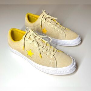 Converse One Star Suede OX Yellow White Sneakers Shoes 159814C Mens Size-10